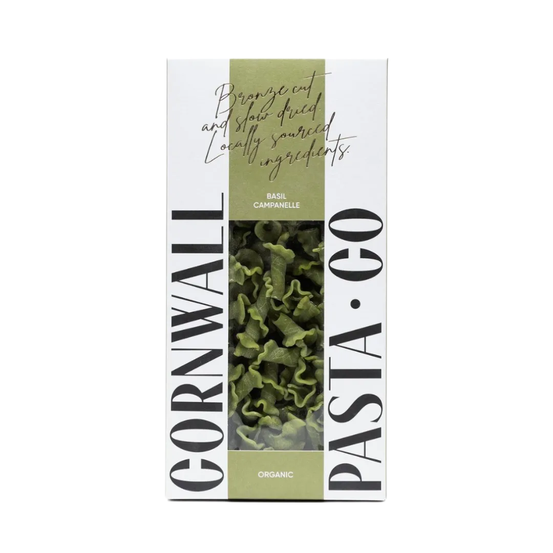 Organic British Basil (Cornish) Campanelle 12 x 350g