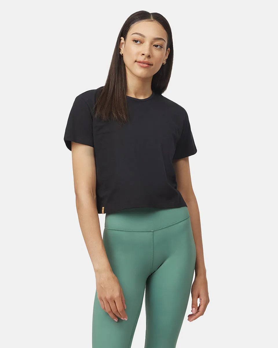 Organic Cotton Relaxed Cropped T-Shirt