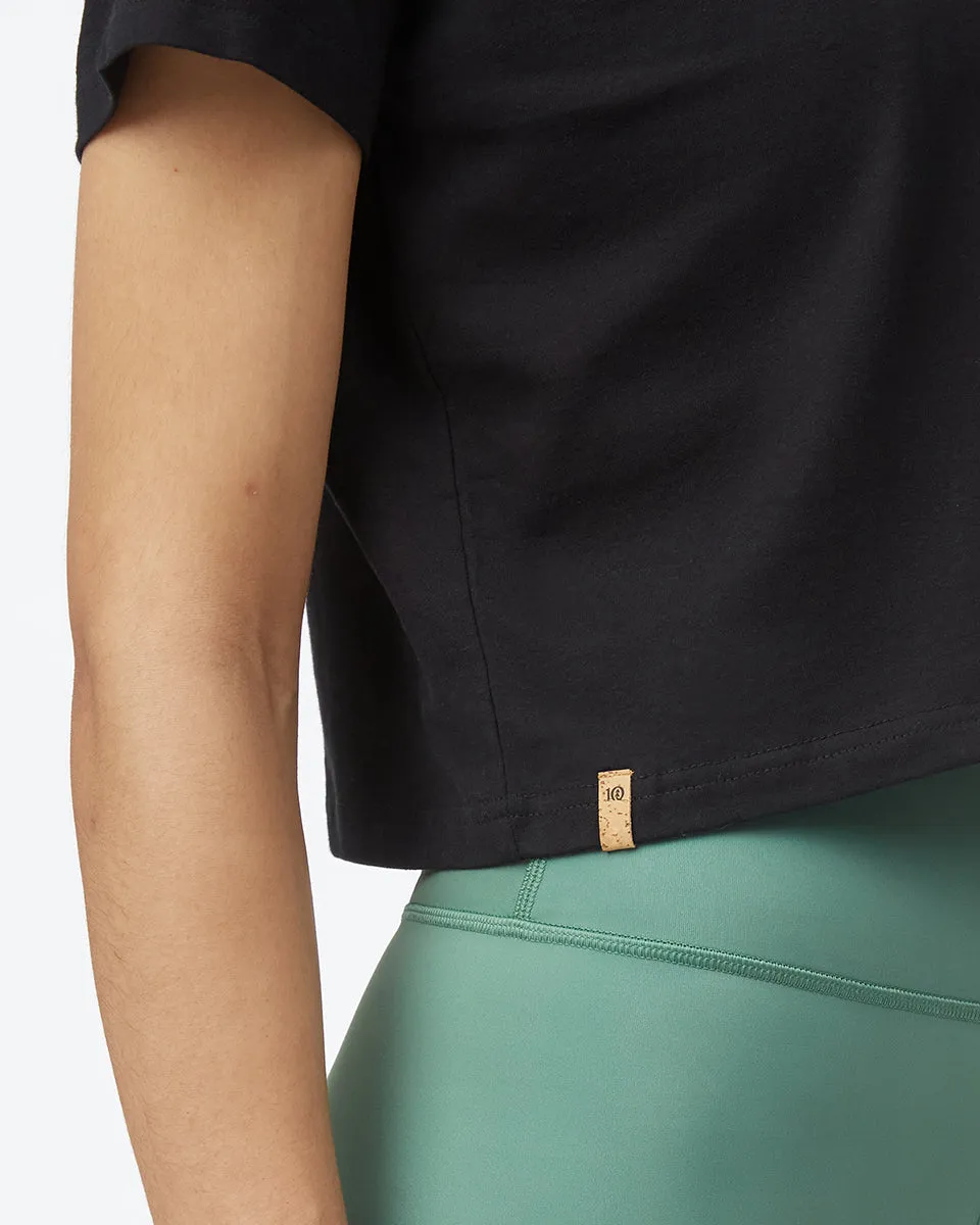 Organic Cotton Relaxed Cropped T-Shirt