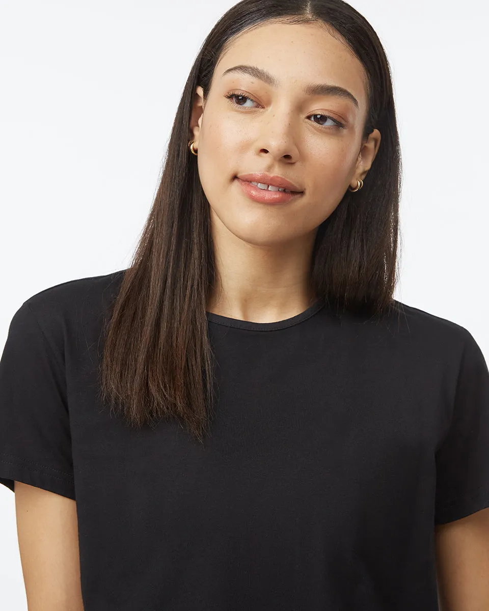 Organic Cotton Relaxed Cropped T-Shirt