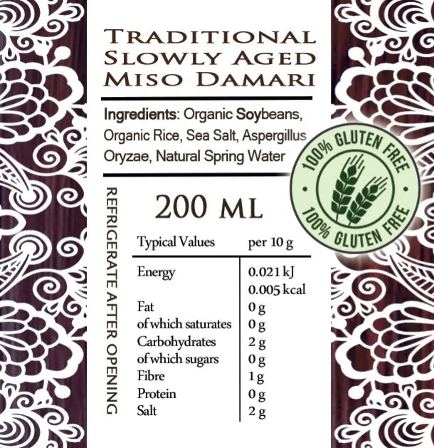Organic Miso Damari - The Original Tamari - 200ml