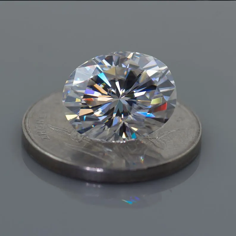 Oval Cut Loose Moissanite | White D Color VVS1 | With Certificate