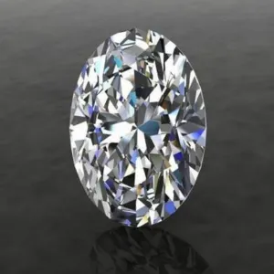 Oval Cut Loose Moissanite | White D Color VVS1 | With Certificate