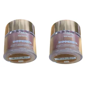 Pack of 2 L'Oreal Paris True Match Lumi Shimmerista Loose Highlighting Powder, Sunlight # 506