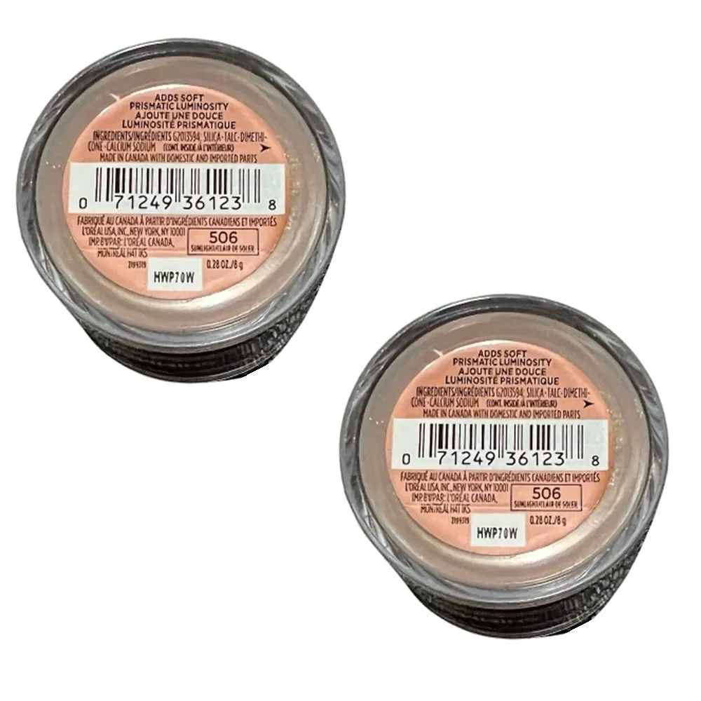 Pack of 2 L'Oreal Paris True Match Lumi Shimmerista Loose Highlighting Powder, Sunlight # 506