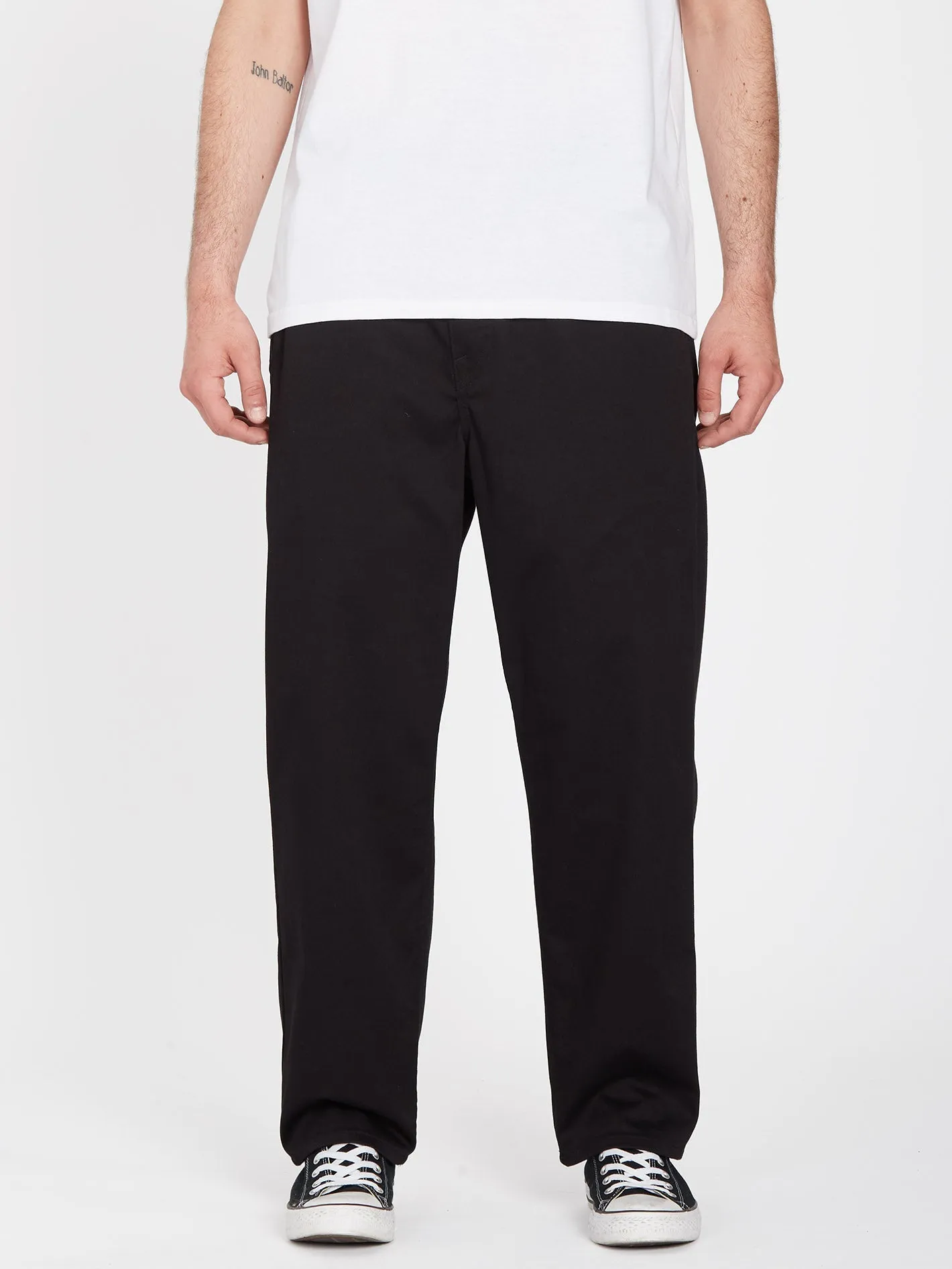 Pantalon Pleated Chino - BLACK