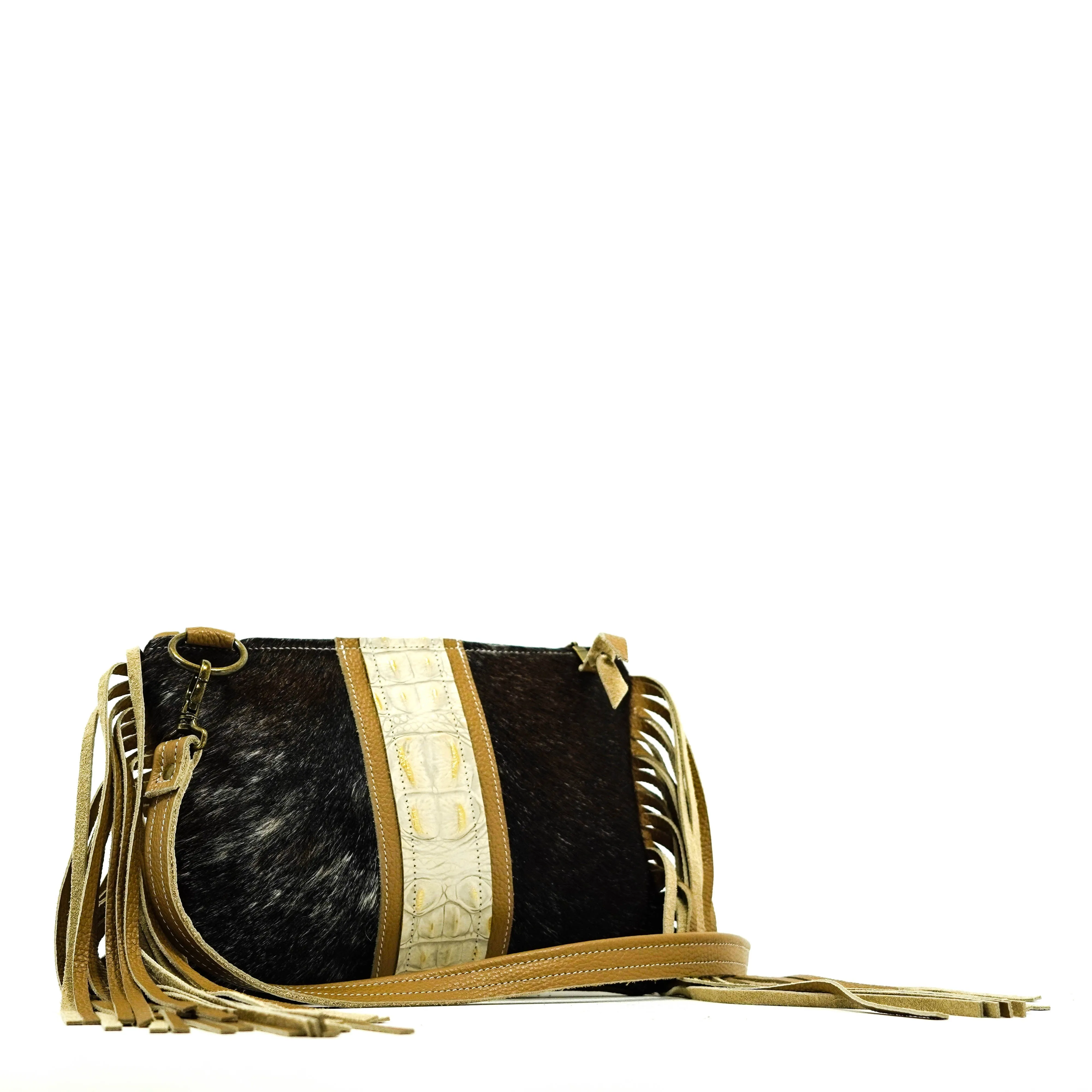 Patsy - Salted Pepper w/ Ivory Jumbo Croc