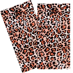 PEACHY LEOPARD NAPKIN SET
