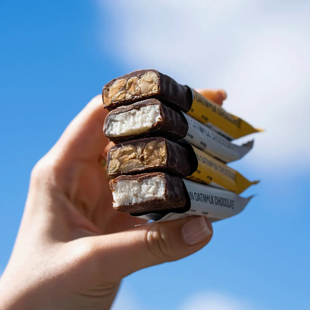 Peanuts and Caramel Bar Coated in Oatm*lk Chocolate 15 x 40g