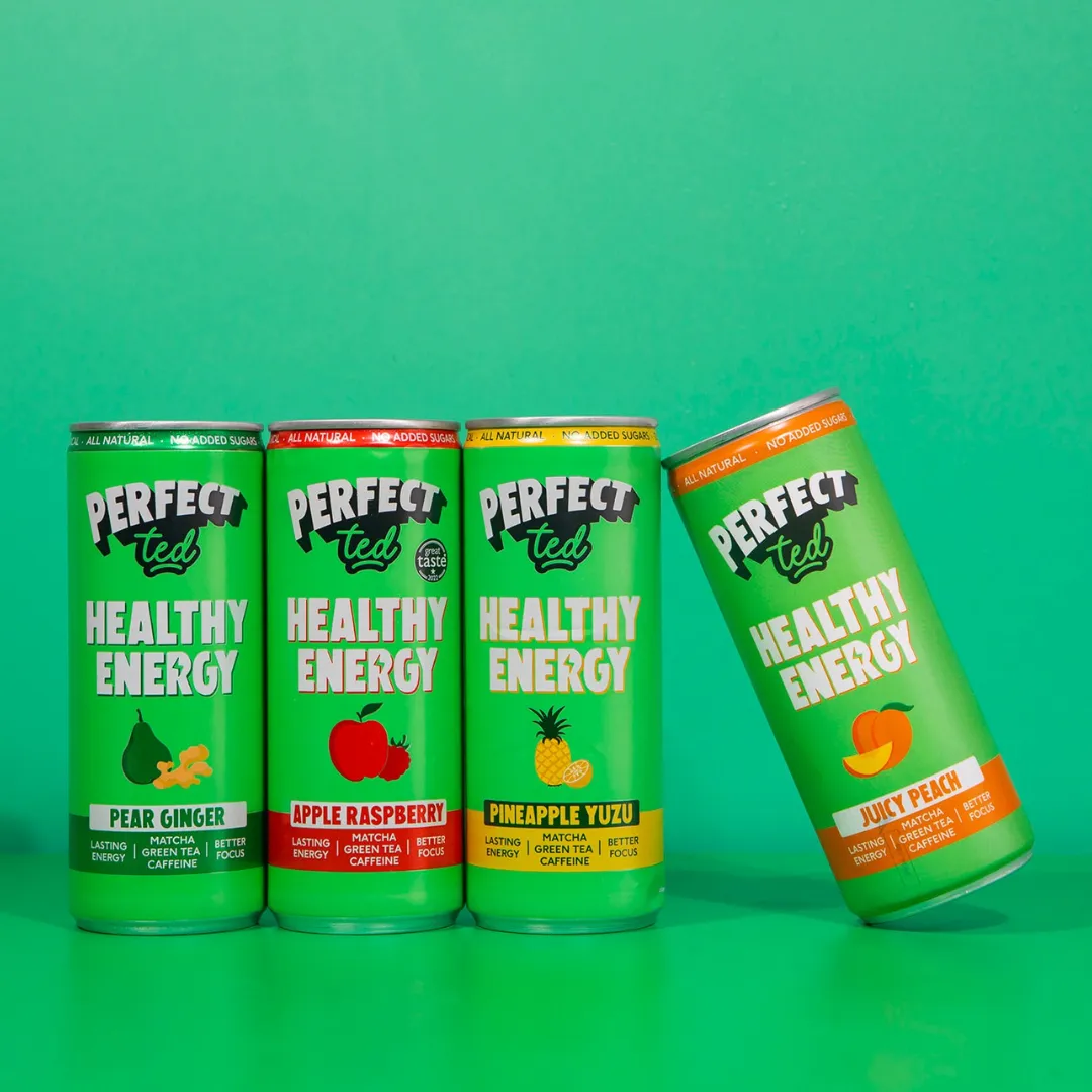 Pear & Ginger Sparkling Matcha Energy 12 x 250ml