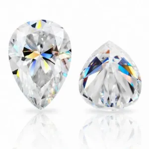 Pear Cut Loose Moissanite | White D Color VVS1 | With Certificate