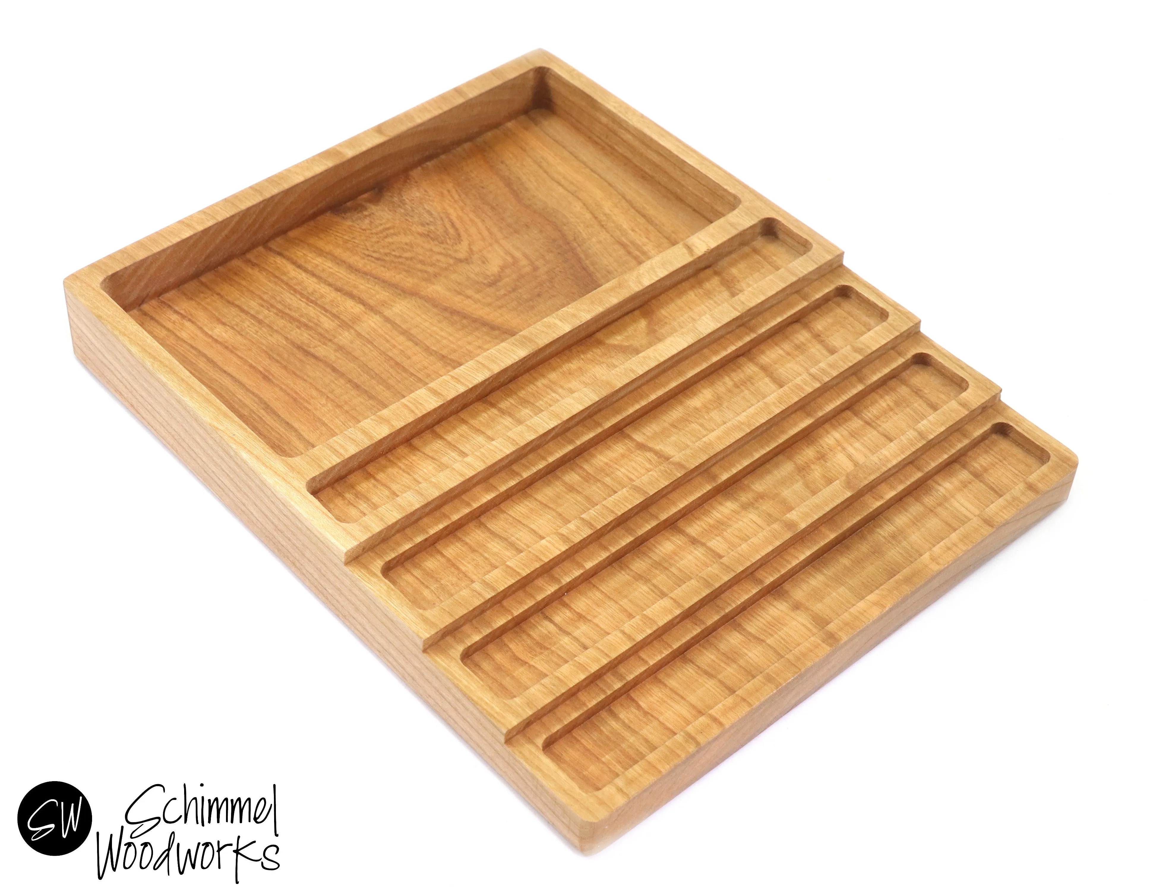 Pen tray with Desk Organizer - Fits 4 pens