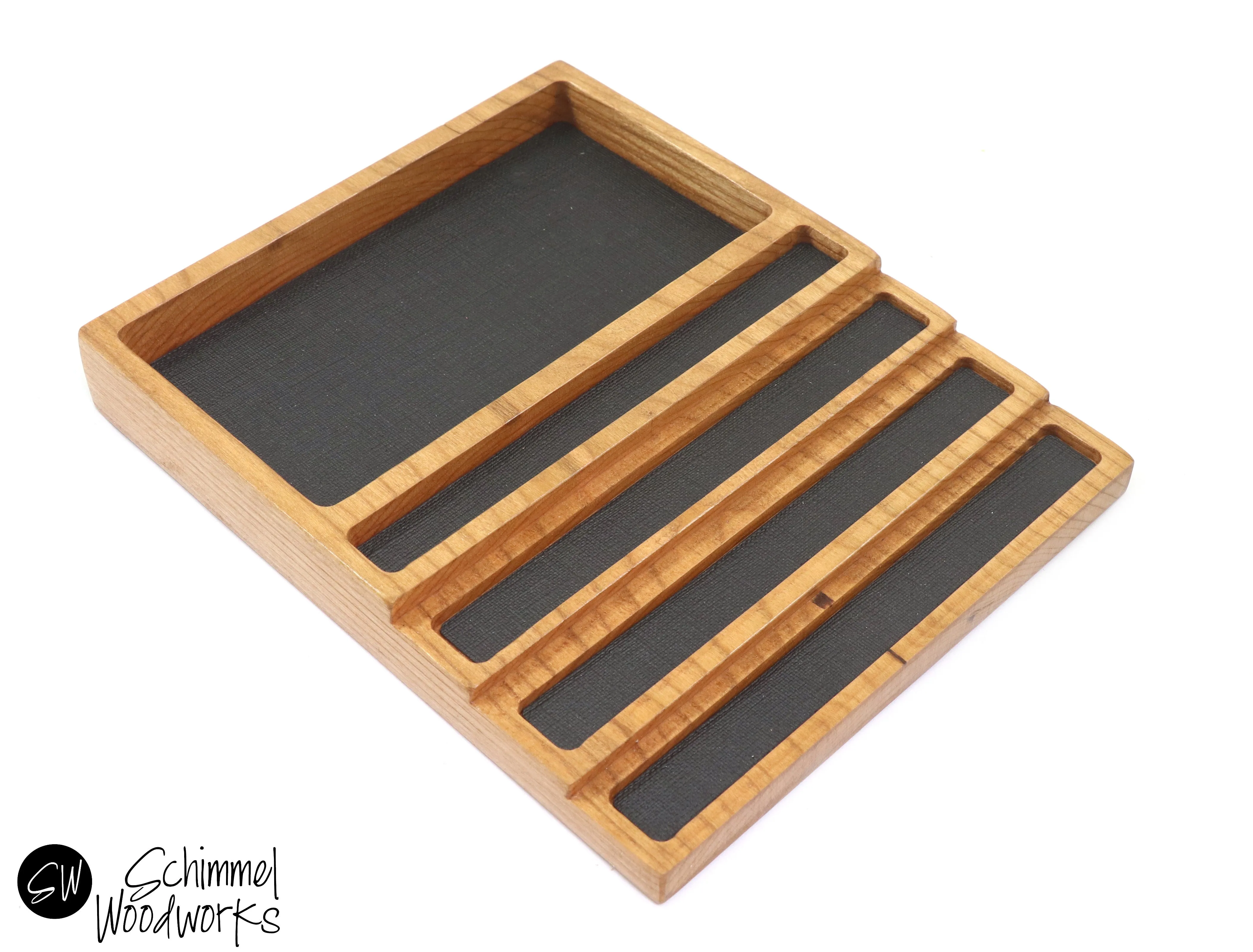 Pen tray with Desk Organizer - Fits 4 pens