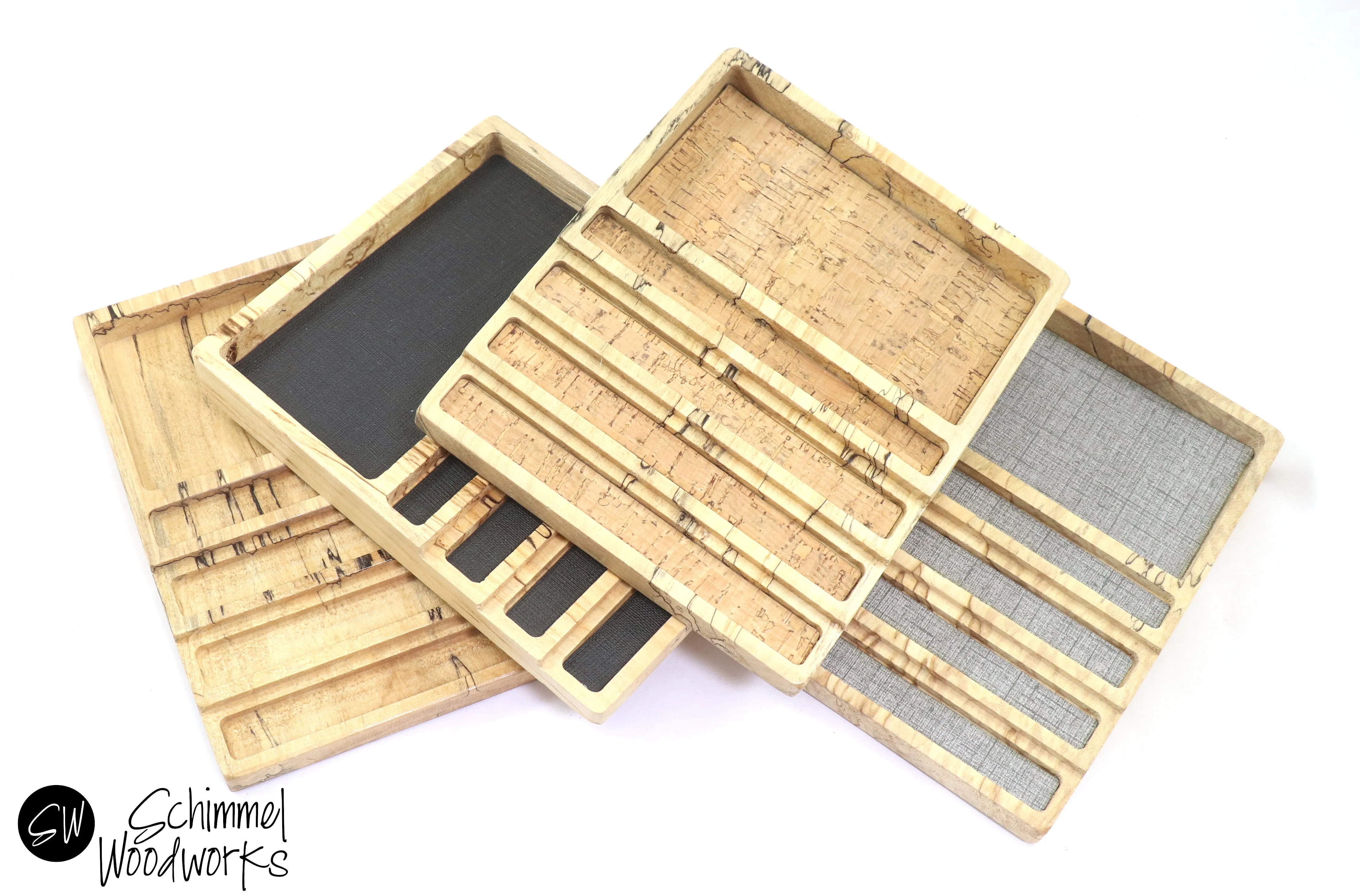 Pen tray with Desk Organizer - Fits 4 pens