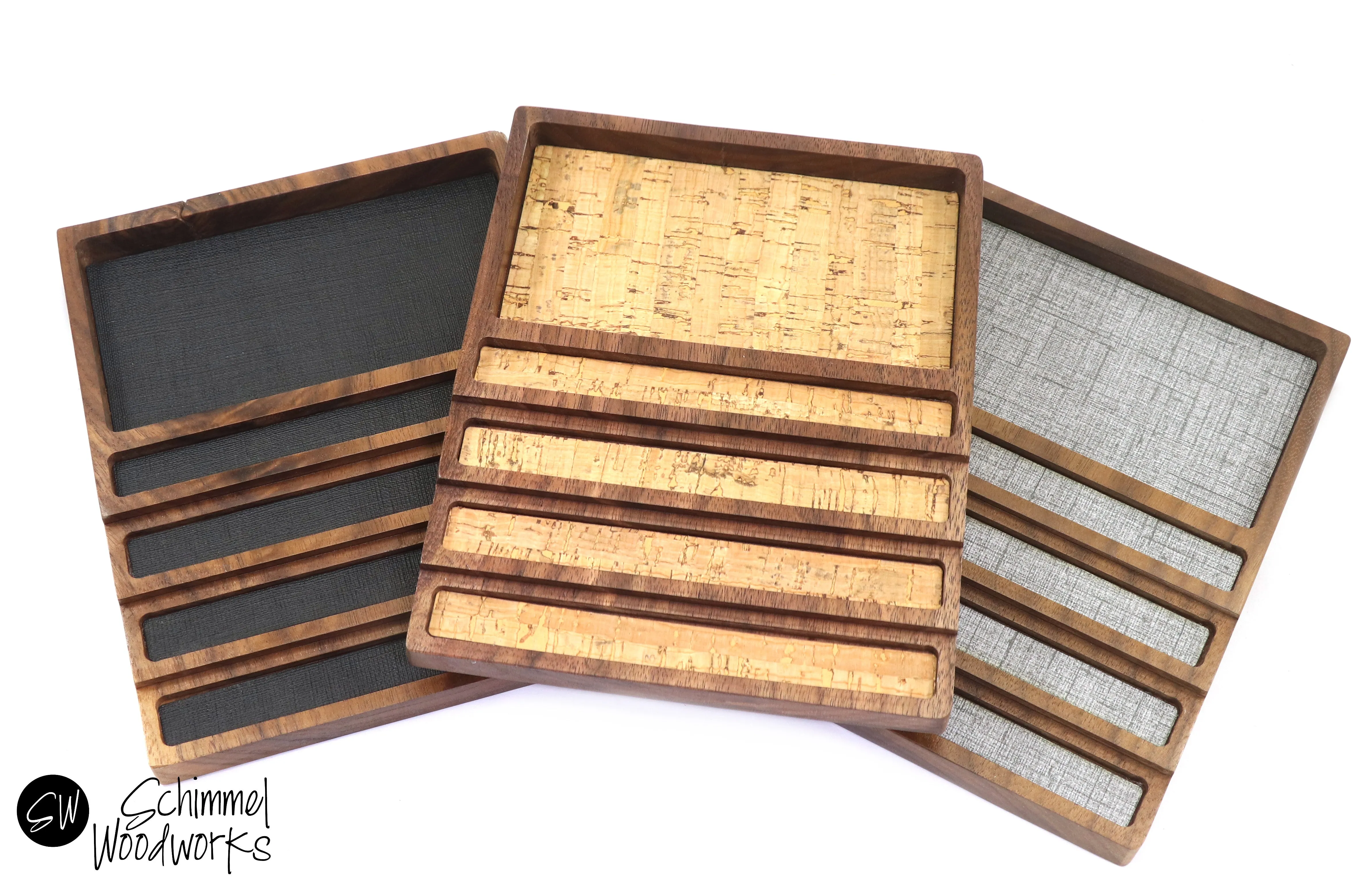 Pen tray with Desk Organizer - Fits 4 pens