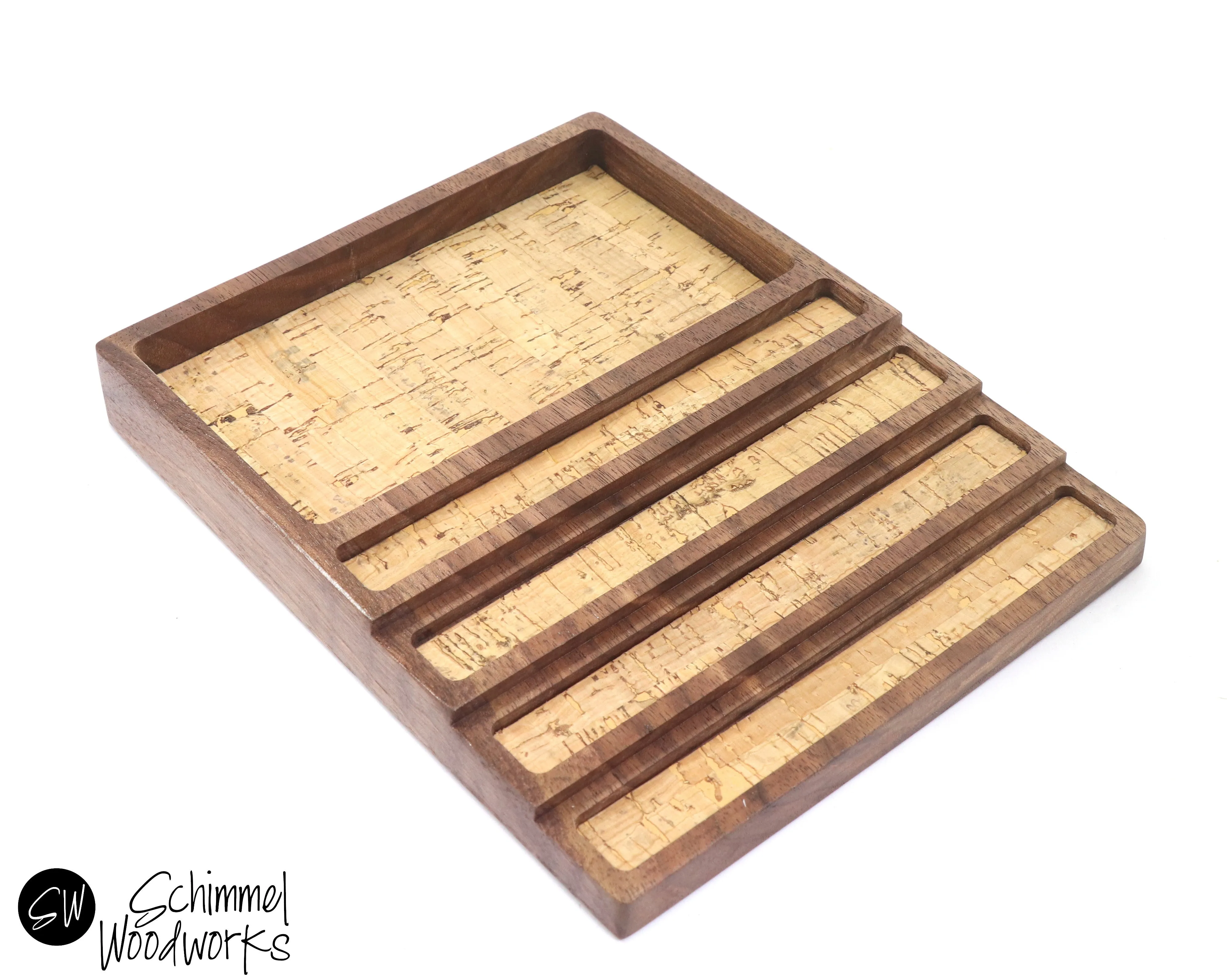 Pen tray with Desk Organizer - Fits 4 pens
