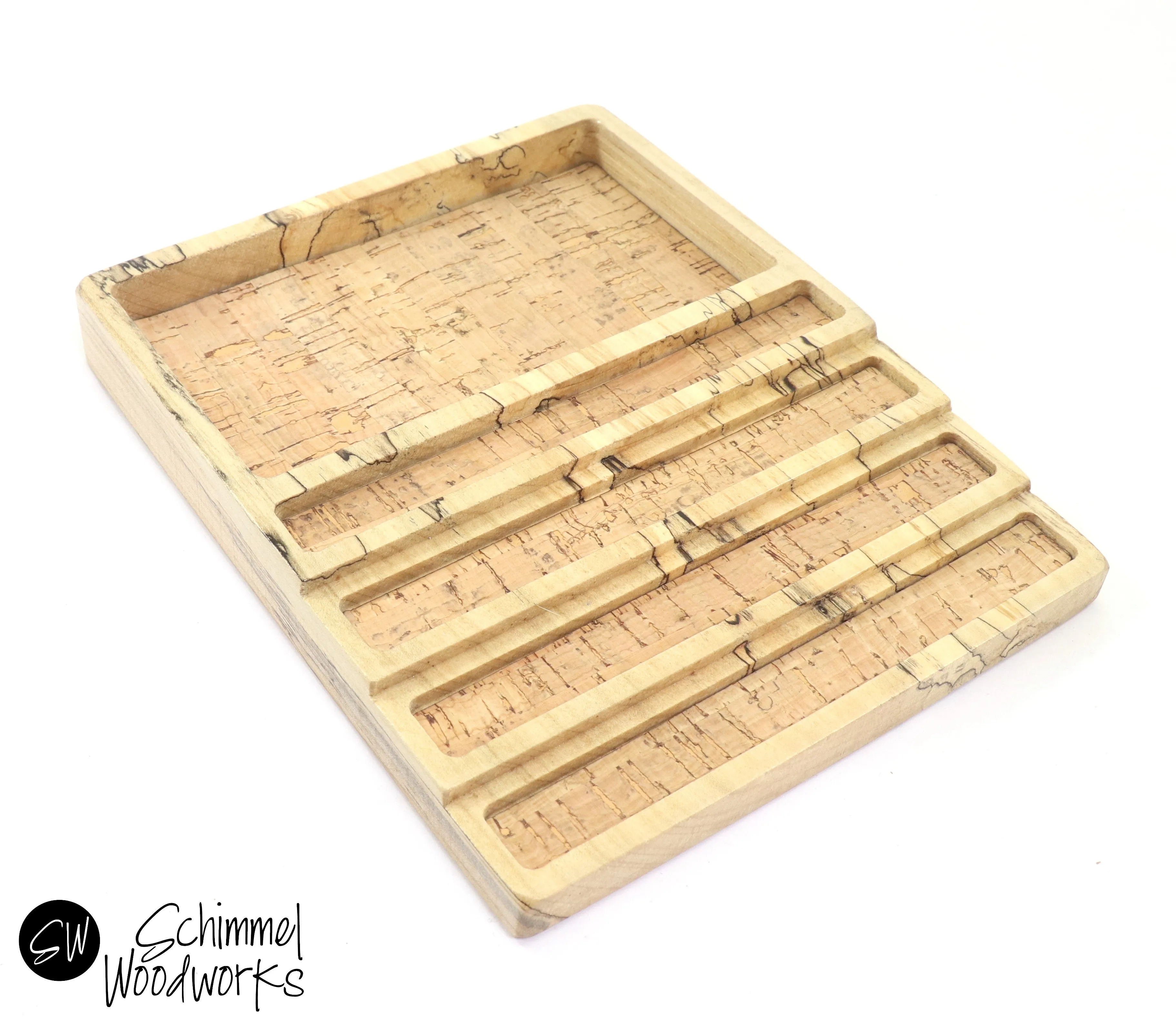 Pen tray with Desk Organizer - Fits 4 pens