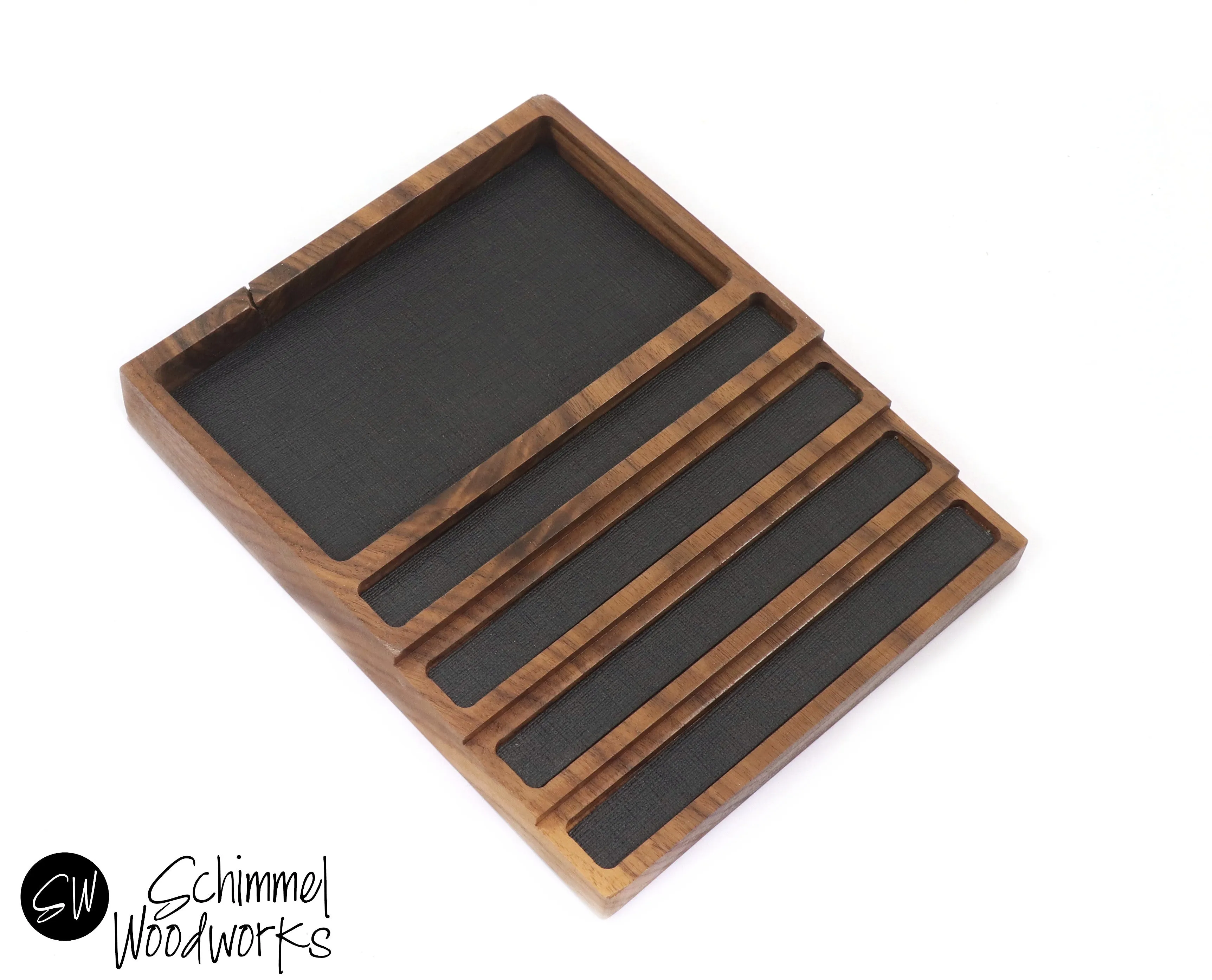 Pen tray with Desk Organizer - Fits 4 pens
