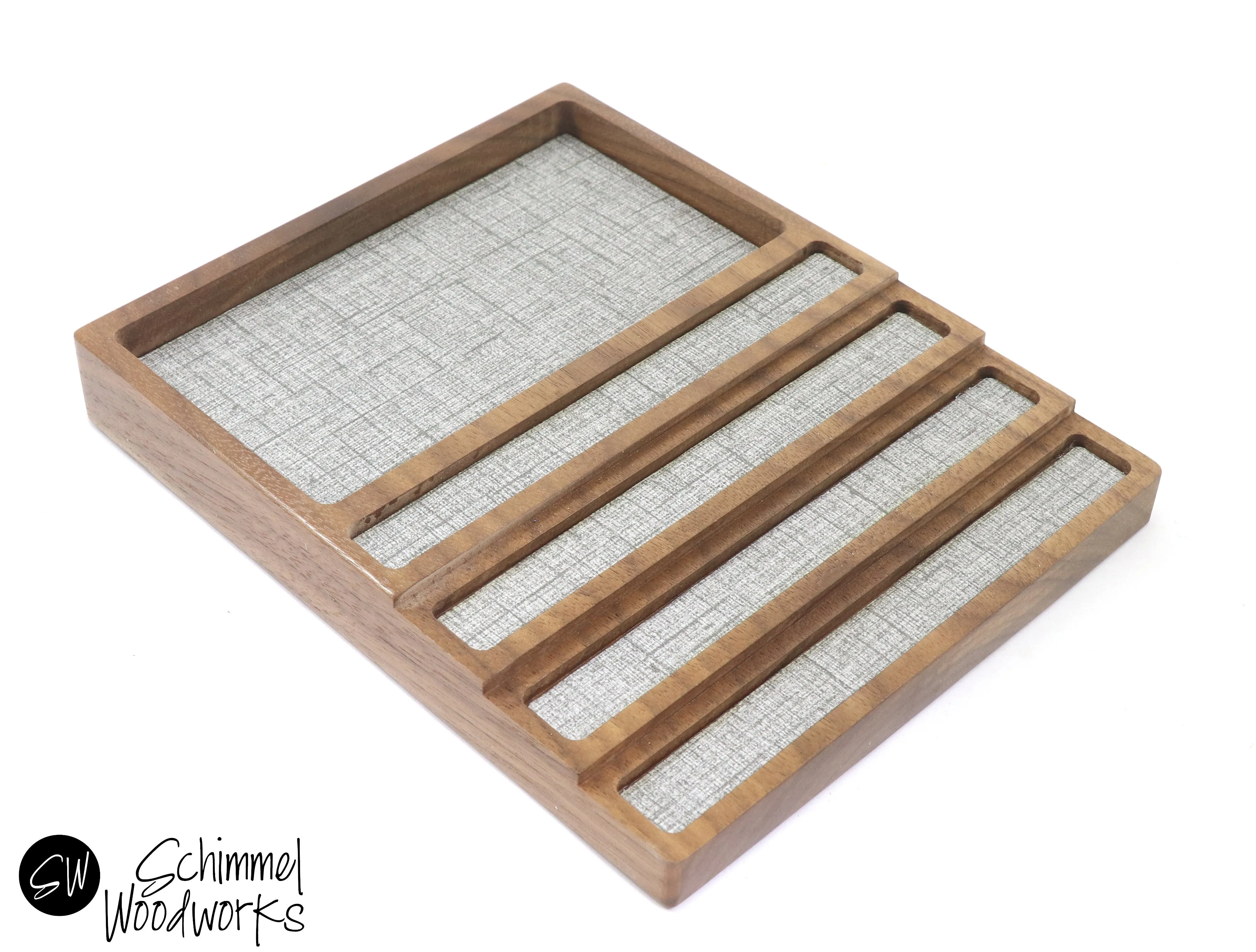 Pen tray with Desk Organizer - Fits 4 pens