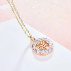 Pendentif Arbre de Vie Or Rose