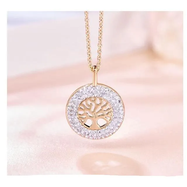 Pendentif Arbre de Vie Or Rose
