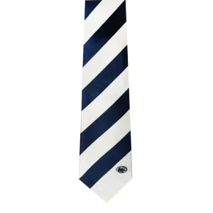 Penn State Wide Diagonal Stripe Silk Necktie