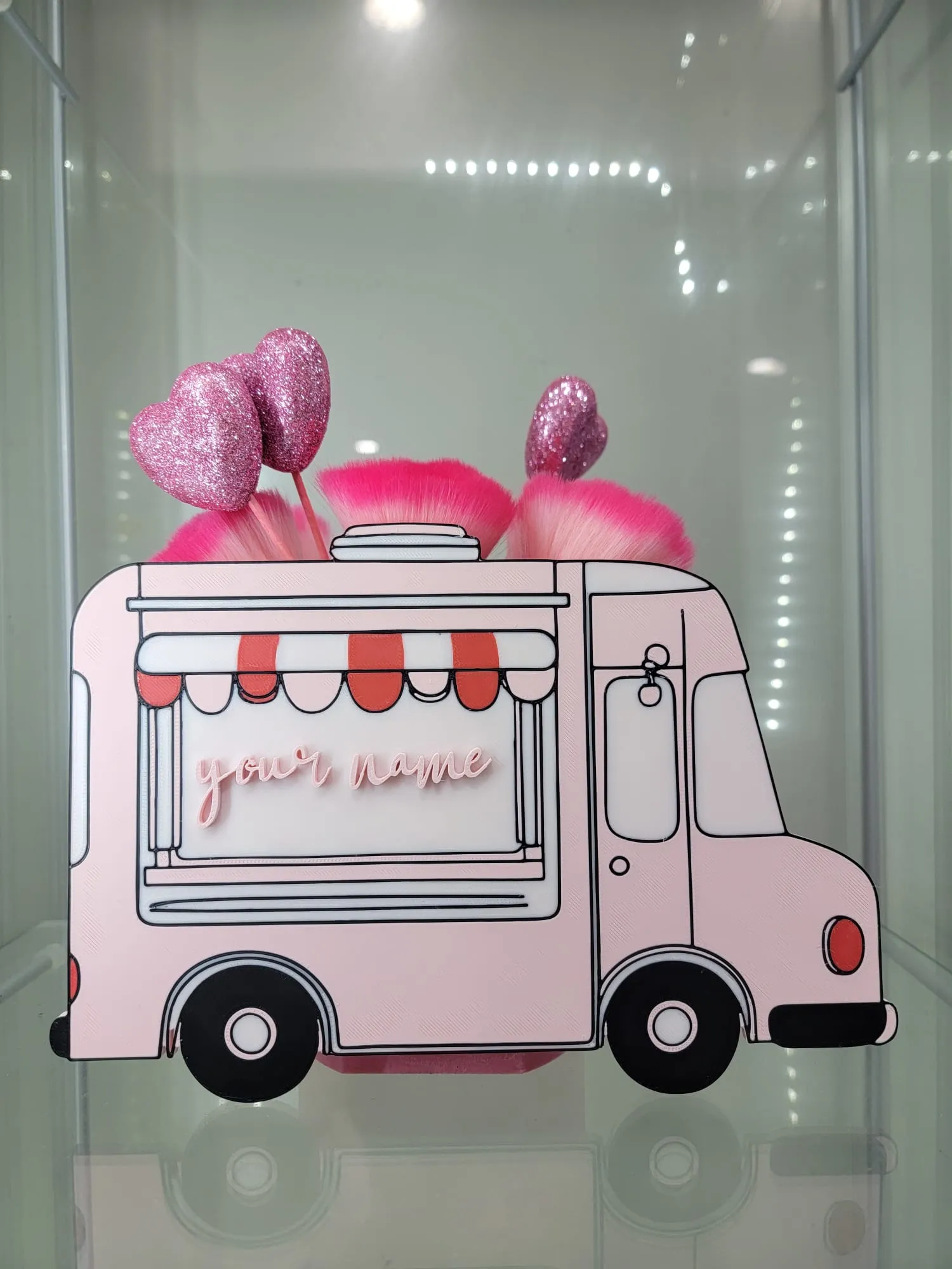Personalized Pink Food Truck Organizer - Glam Decor