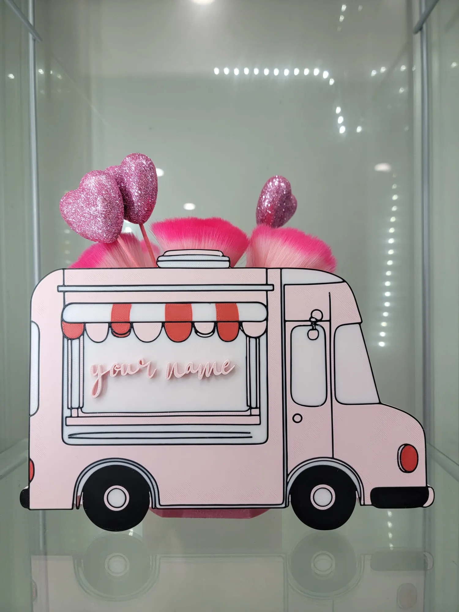 Personalized Pink Food Truck Organizer - Glam Decor