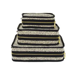 Personalized Seersucker Cheetah Organizing Trio