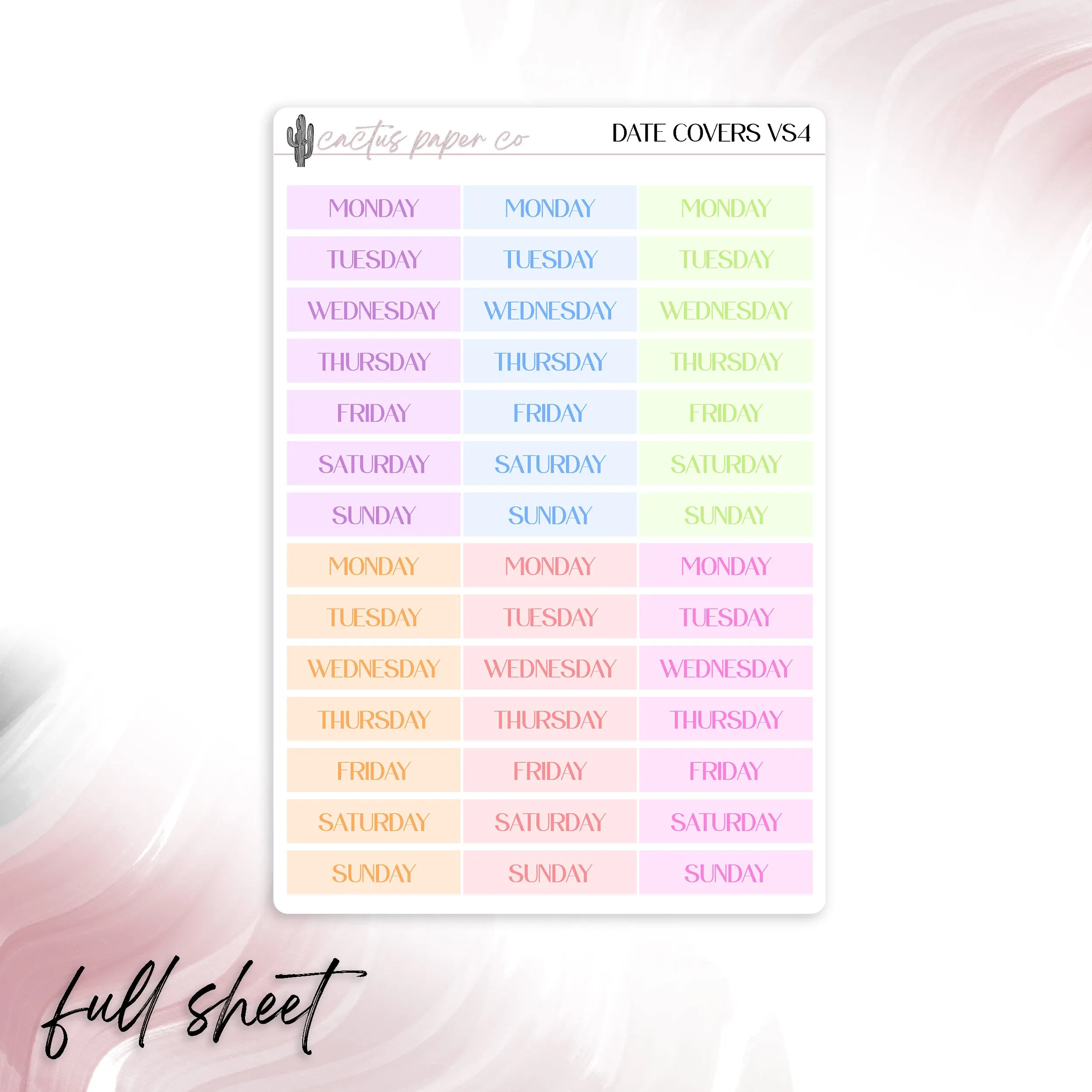 PLANNER BASICS BUNDLE VS4