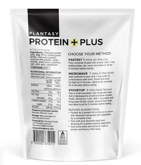 Plantasy Protein Plus Butter Chick'N Bowl 80g