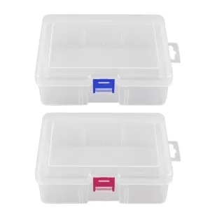 Plastic Rectangular Clear Organizer Case Hardware Tools Jewelry Storage Box