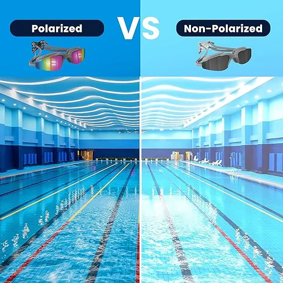 Polarized Swim Goggles Anti-fog Anti-ultraviolet Full Protection Unlight Leakage Clear Vision Mirrored Vanquisher