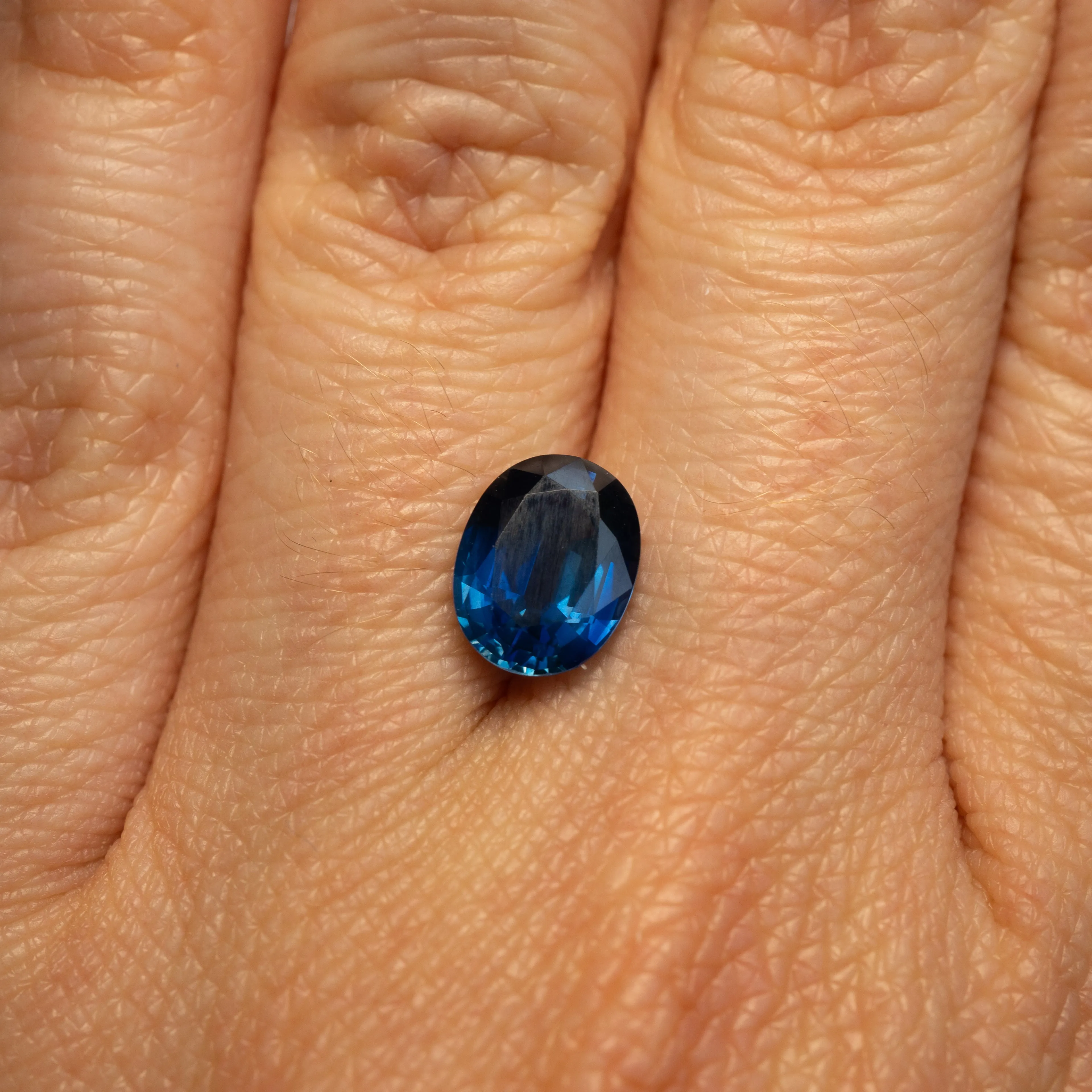 Post-Consumer Unheated Blue Sapphire Oval | 2.42ct