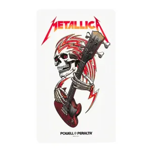 Powell Peralta Metallica Collab Sticker - Clear