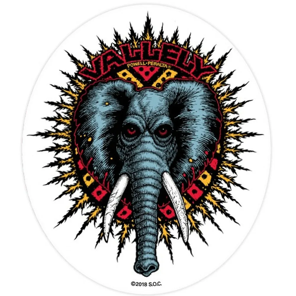 Powell Peralta Vallely Elephant Sticker