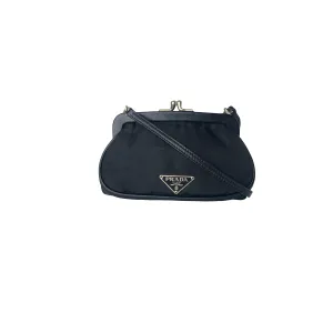 Prada Black Micro Kiss Lock Bag