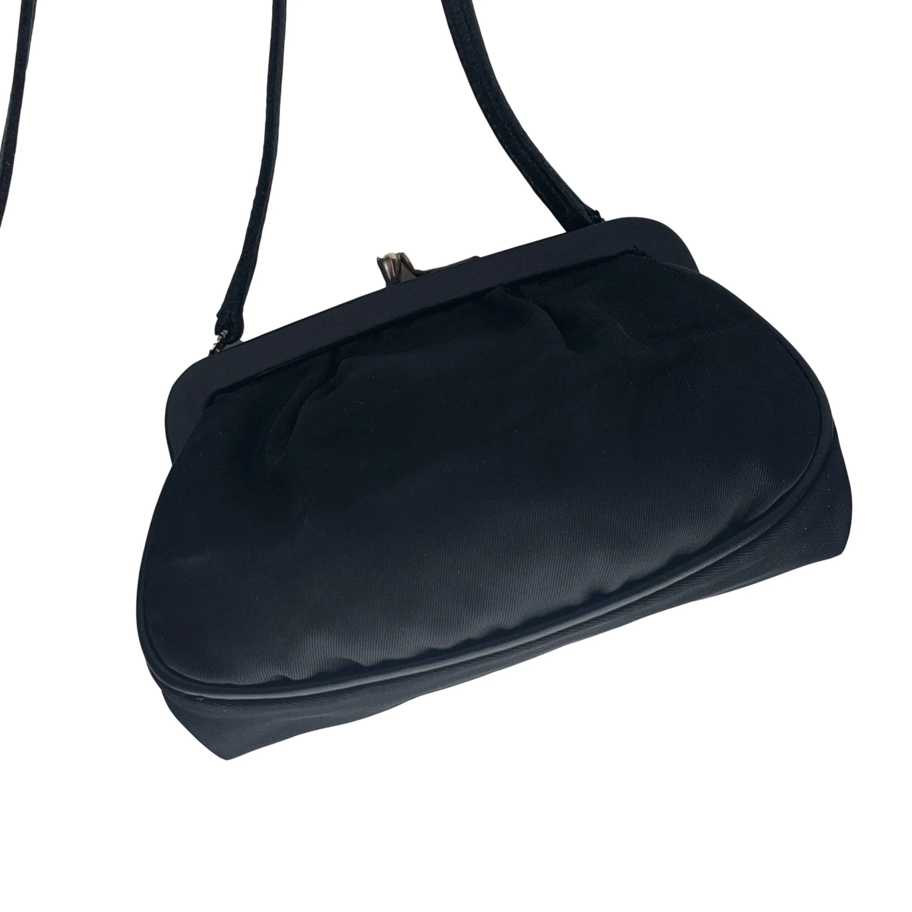 Prada Black Micro Kiss Lock Bag
