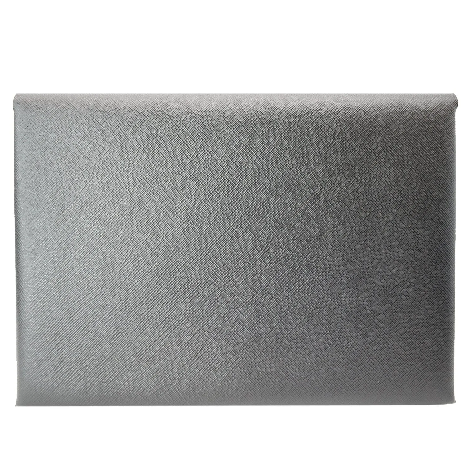 PRADA Document Holder Saffiano Leather Pouch Black
