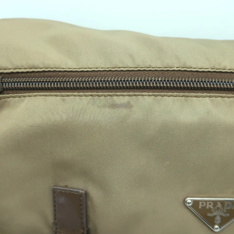 Prada Nylon Vela Messenger Bag Army Green