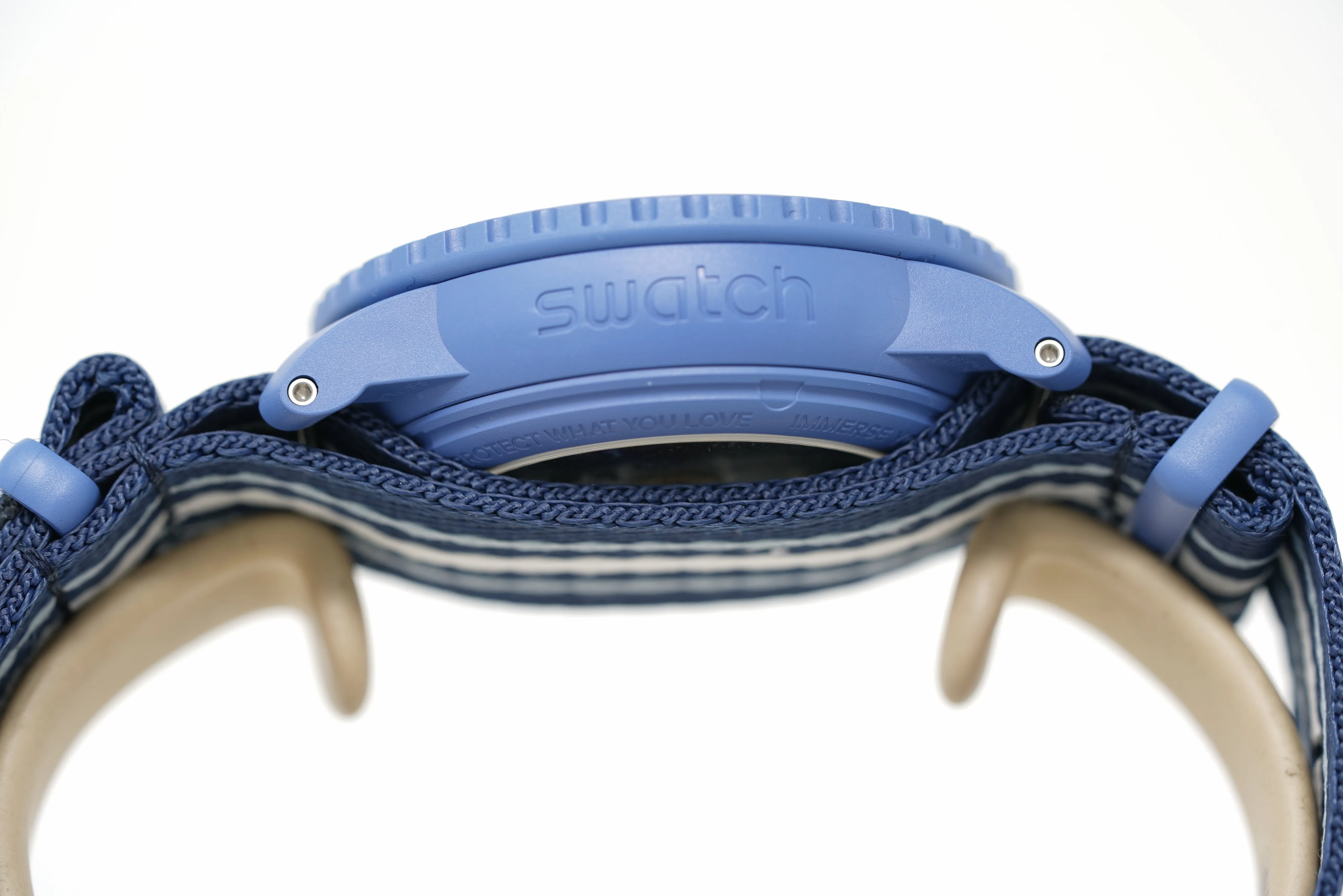 Pre-Owned Swatch x Blancpain Scuba Fifty Fathoms Atlantic Ocean SO35A100