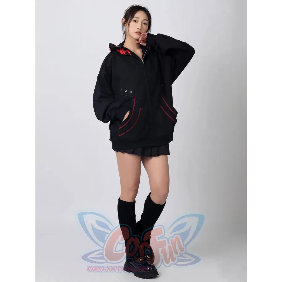 【PRE-SALE】COSFUN Original Black Red Cosplay Hoodie Jacket A00005