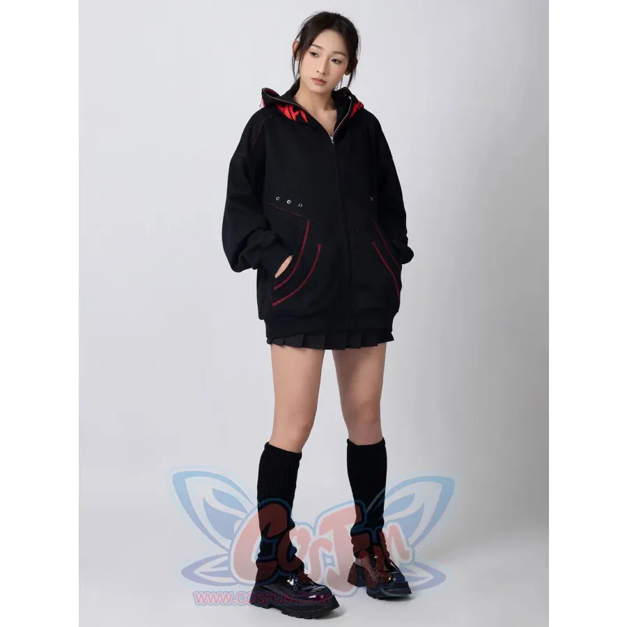 【PRE-SALE】COSFUN Original Black Red Cosplay Hoodie Jacket A00005