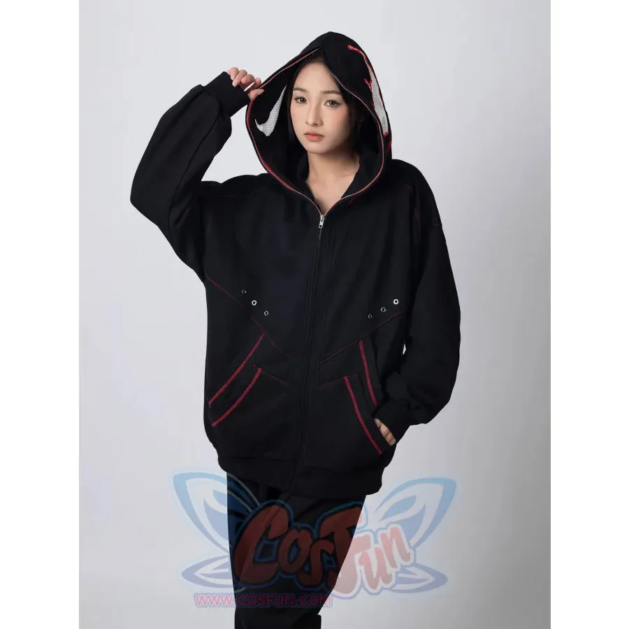 【PRE-SALE】COSFUN Original Black Red Cosplay Hoodie Jacket A00005