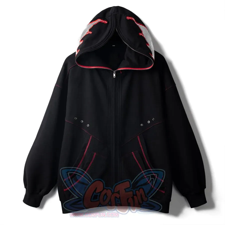 【PRE-SALE】COSFUN Original Black Red Cosplay Hoodie Jacket A00005