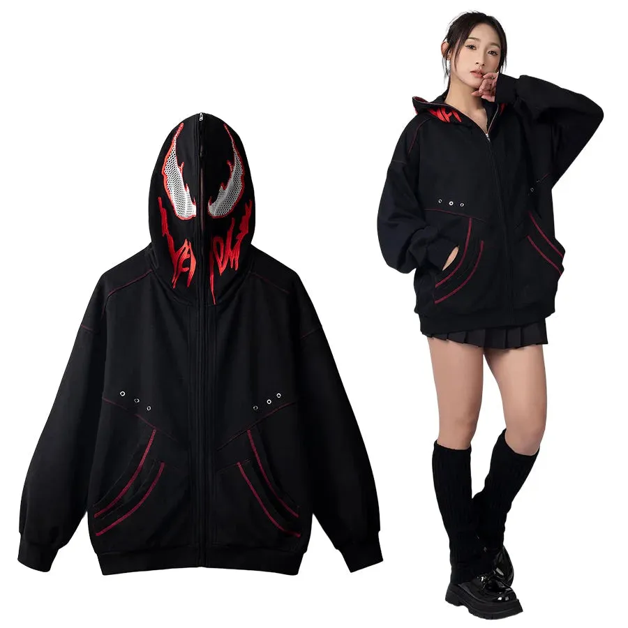 【PRE-SALE】COSFUN Original Black Red Cosplay Hoodie Jacket A00005