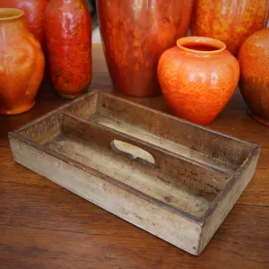 Primitive Painted Knife Box