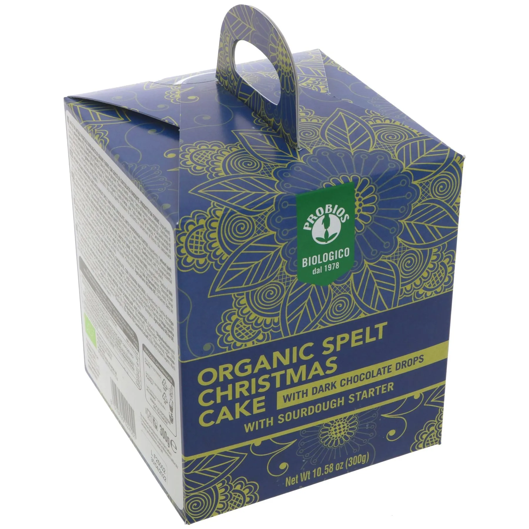 Probios | Organic Vegan Panettone With Wheat Spelt Dark Choc | 300g