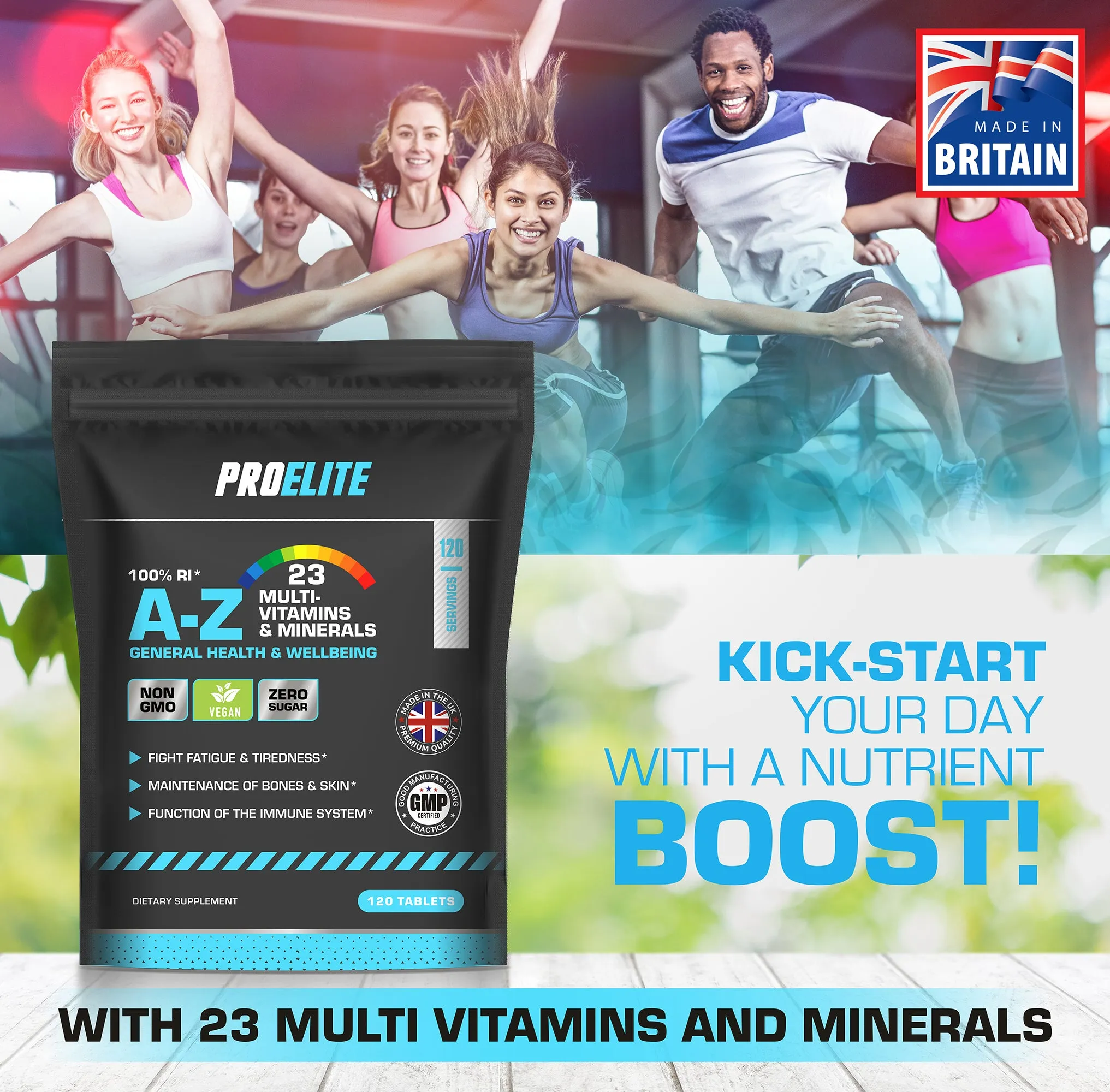 PROELITE A-Z Multi Vitamins & Minerals Vegan Tablets