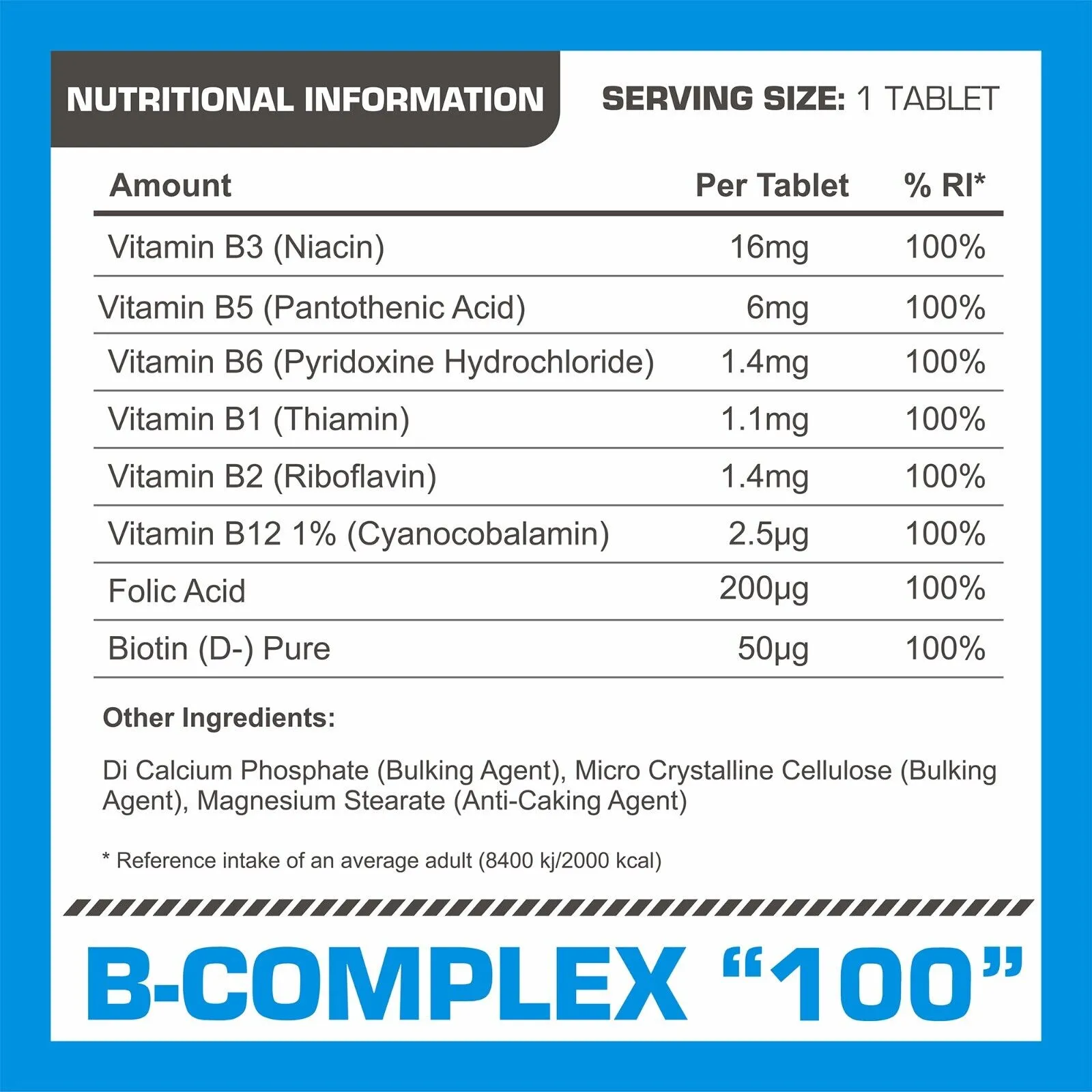 PROELITE B-Complex Vegan Tablets